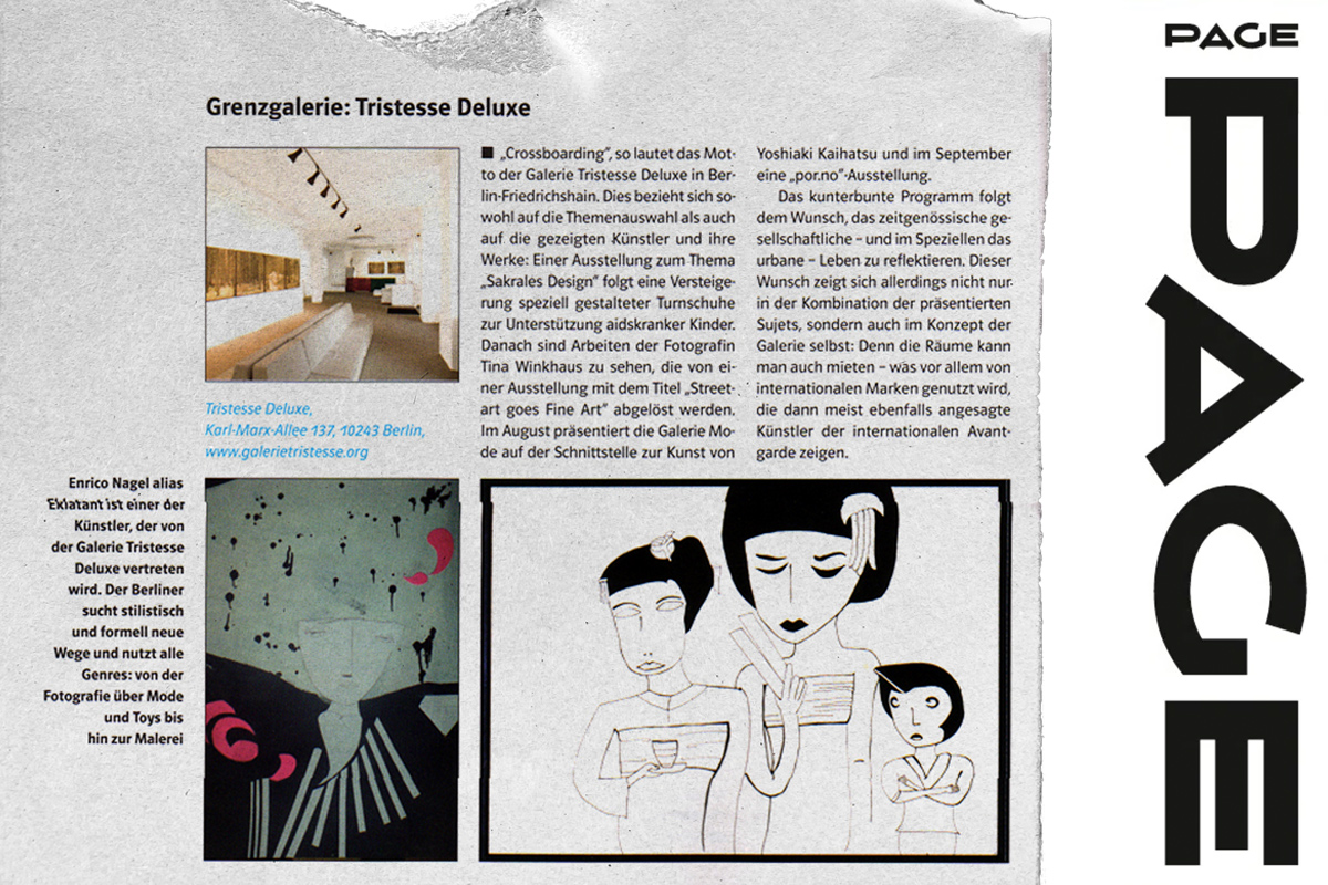 Page Magazine — Galerie Tristesse Deluxe